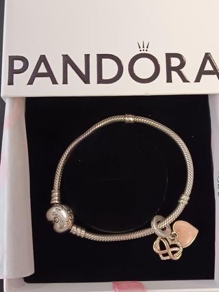 Pulsera PANDORA Rosa y Plata
