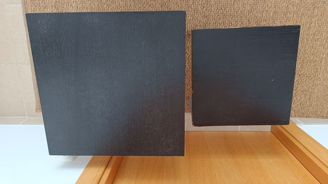 2 Mesa baja nido hierro y madera 