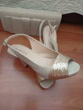 Zapatos y cartera señora