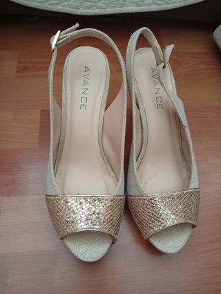 Zapatos y cartera señora