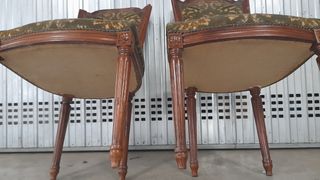 Sedie antiche in legno - 2 pezzi