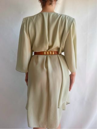 Vestido vintage verde