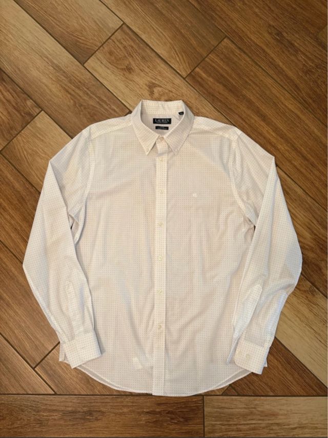 camicia Ralph Lauren con quadratini azzurri