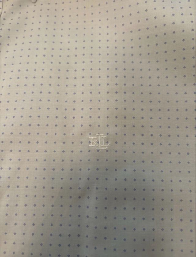 camicia Ralph Lauren con quadratini azzurri