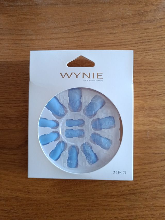Uñas postizas WYNIE azules - 24uds