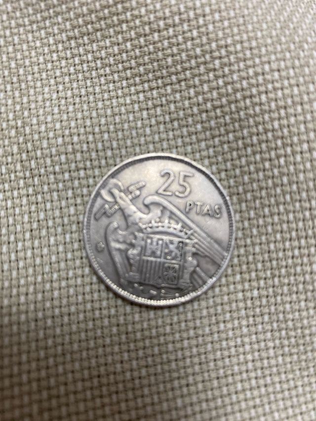 25 Ptas Franco 1957 España