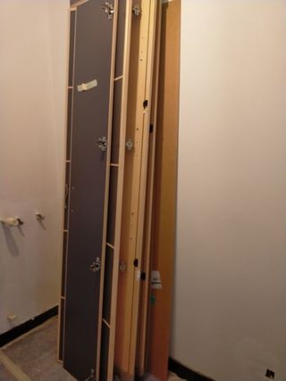 Armario rincon madera  beige/marrón. Está excelent