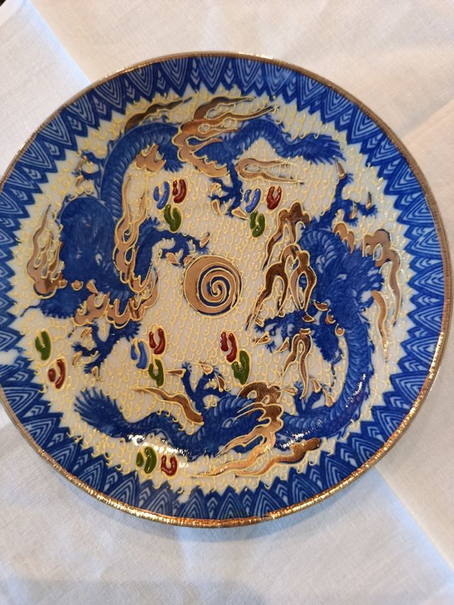 Tazza e piattino Satsuma giapponese caffè/te