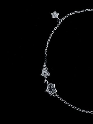 Pulsera de plata estrellas