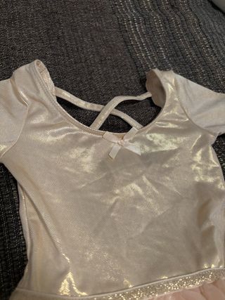 Vestido ballet niña beige talla 2 y 3 años nuevo