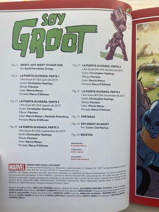 Comic de Marvel, Soy Groot