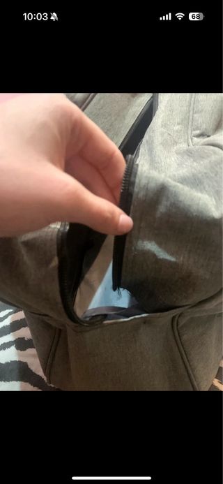 Borsone palestra Ryanair cerniera rotta