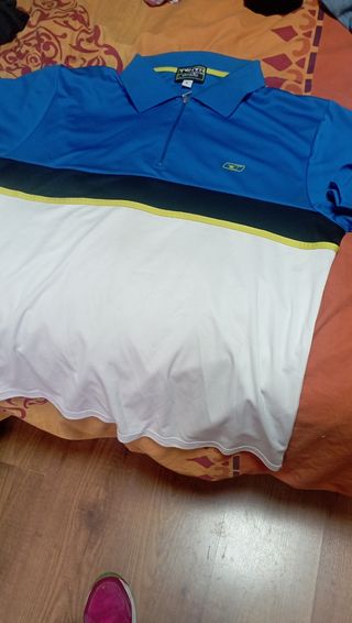 Padel polos masculinos tejido fresco