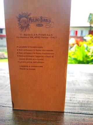 Brocca Caraffa Mulino Bianco Vetro NUOVA