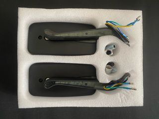 Espejos retrovisores moto universales con led