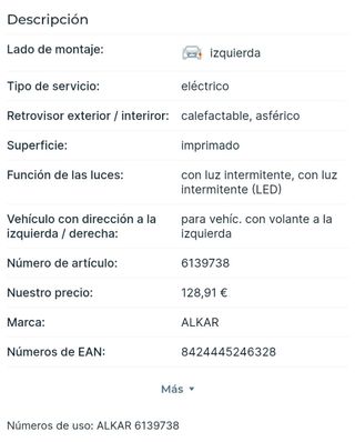 Retrovisores Mazda CX-5 