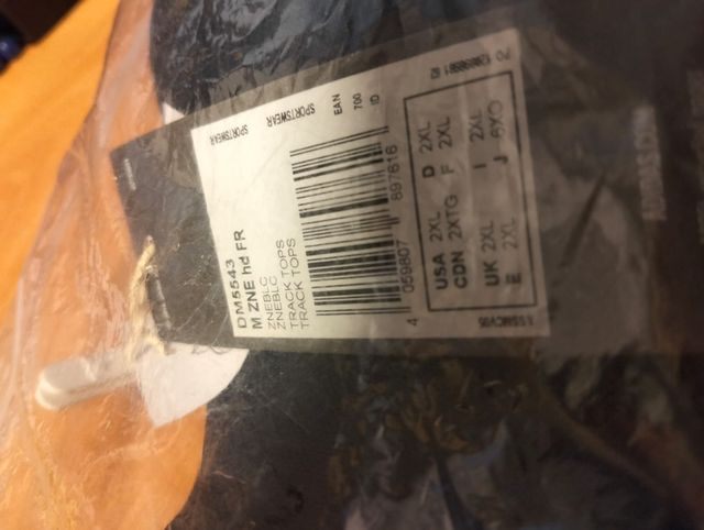 Nuova giacca Adidas 2xl da uomo