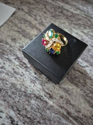 Anello oro 9kt | Pietre preziose