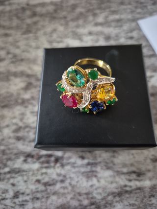 Anello oro 9kt | Pietre preziose