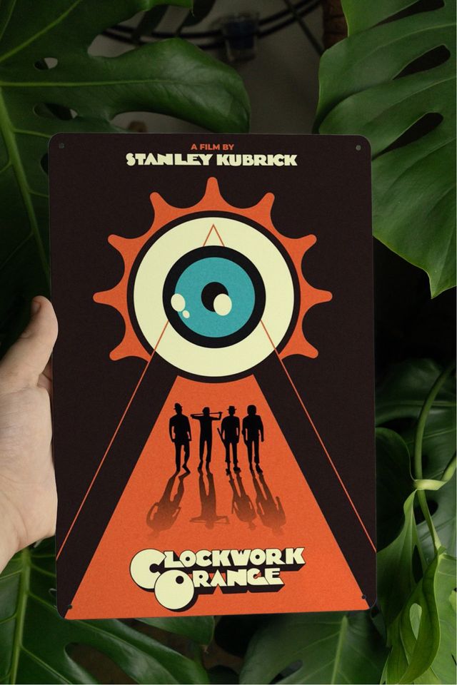 La Naranja Mecánica Placa de Aluminio