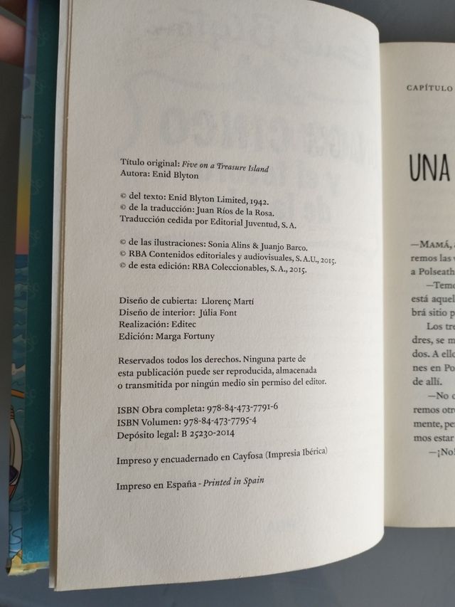 Los cinco y el tesoro de la isla
