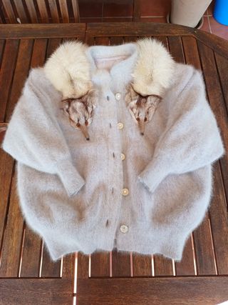 Chaqueta de angora