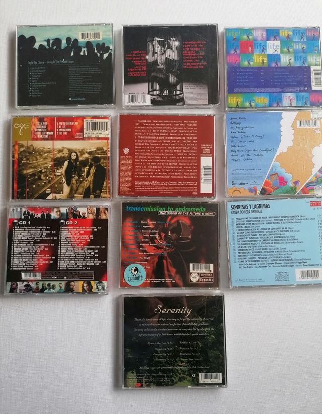 Lote 10 CDs Música Inglés Variada