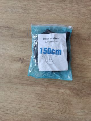 Flexo para ducha o bañera negro