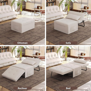 Divano Letto 4 in 1 con Tasca Portaoggetti Lateral