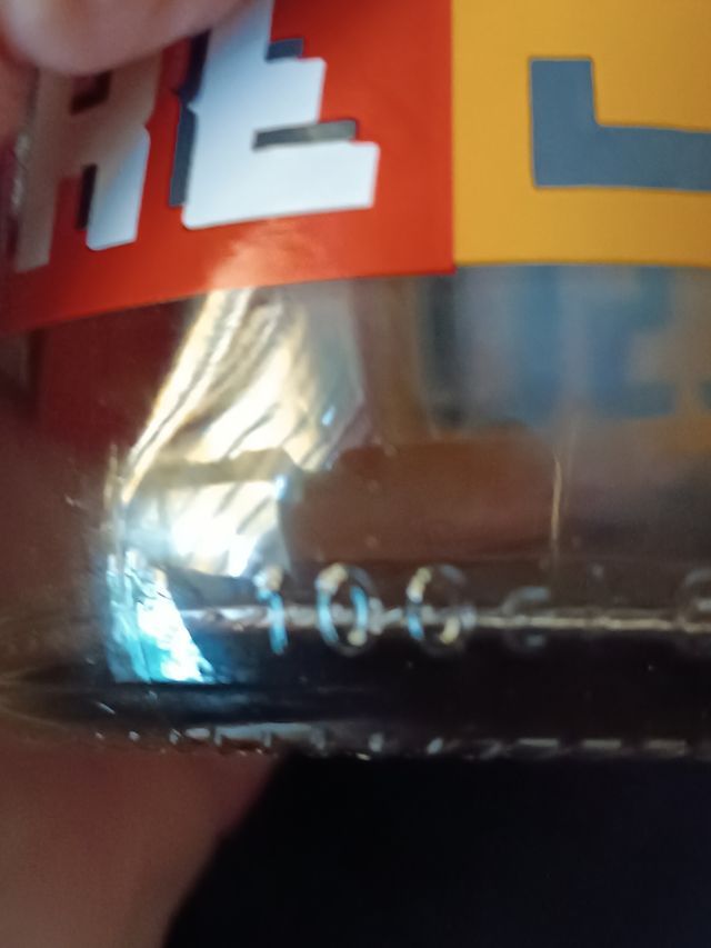 Botella de cristal vintage italiana