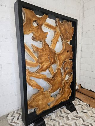 Biombo gigante diseño madera