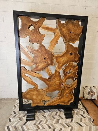 Biombo gigante diseño madera