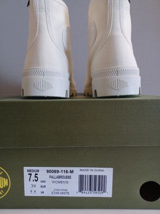 PALLADIUM botines Pallabrousse, talla 39 plantilla