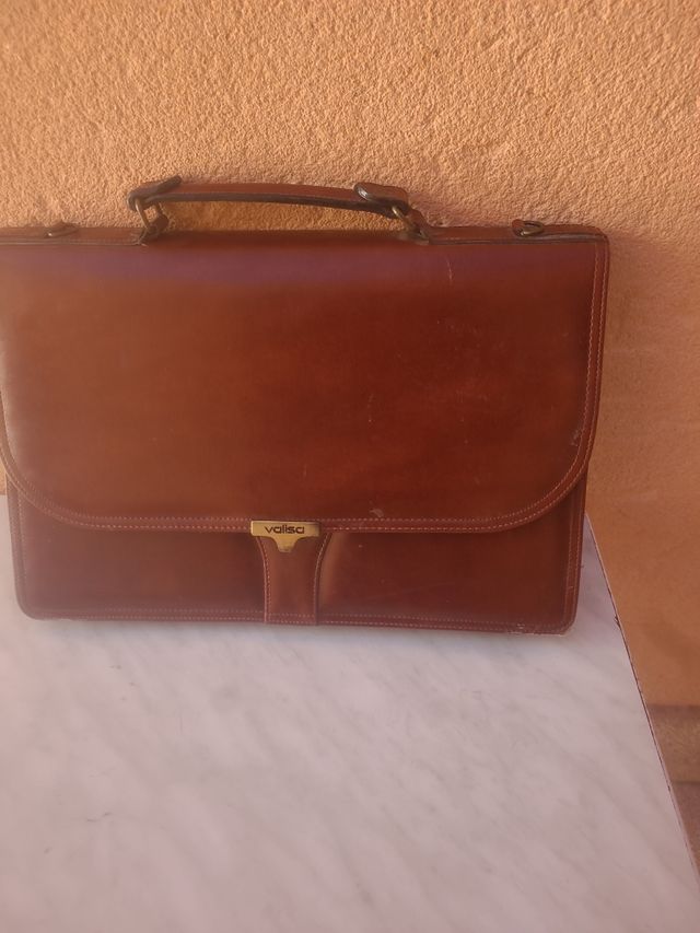Cartera maletin de piel
