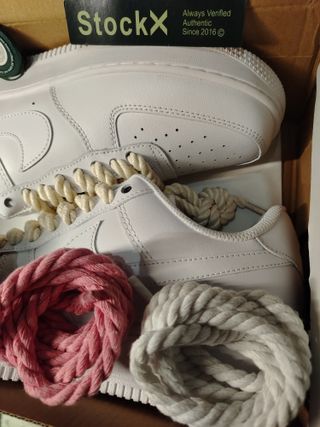 air force 1 af1 bianche white custom nuove con rop