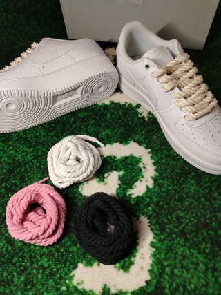 air force 1 af1 bianche white custom nuove con rop