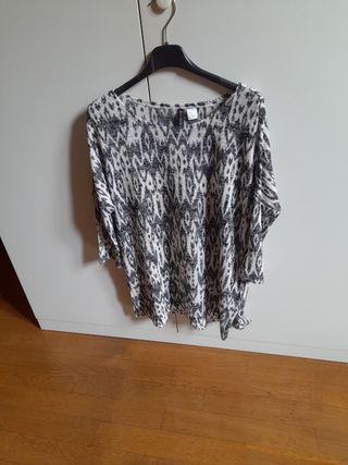 Maglia H&M grigio-nera tg.5