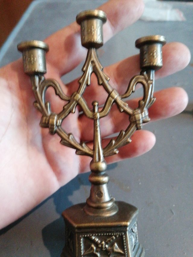 Candelabri metallo vintage