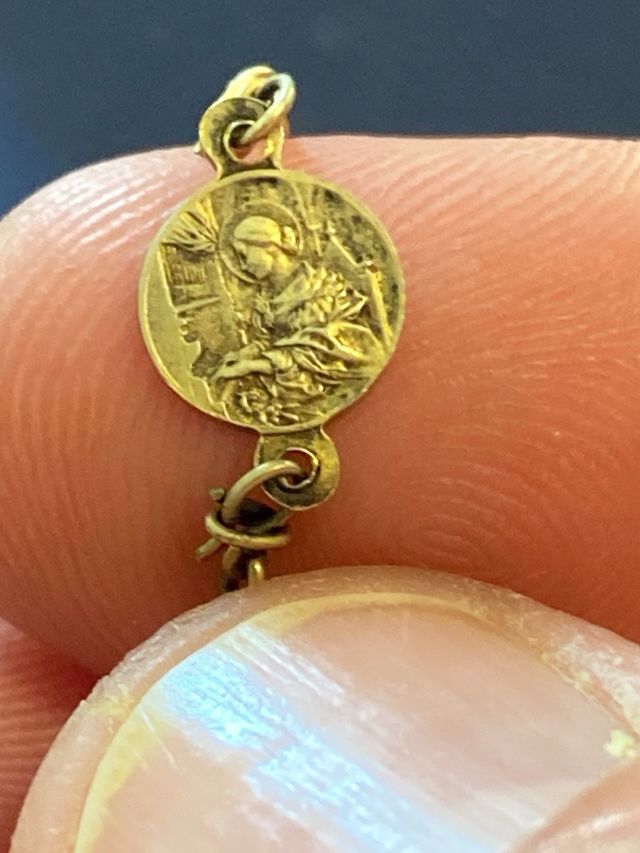 Rosario antico perla vintage