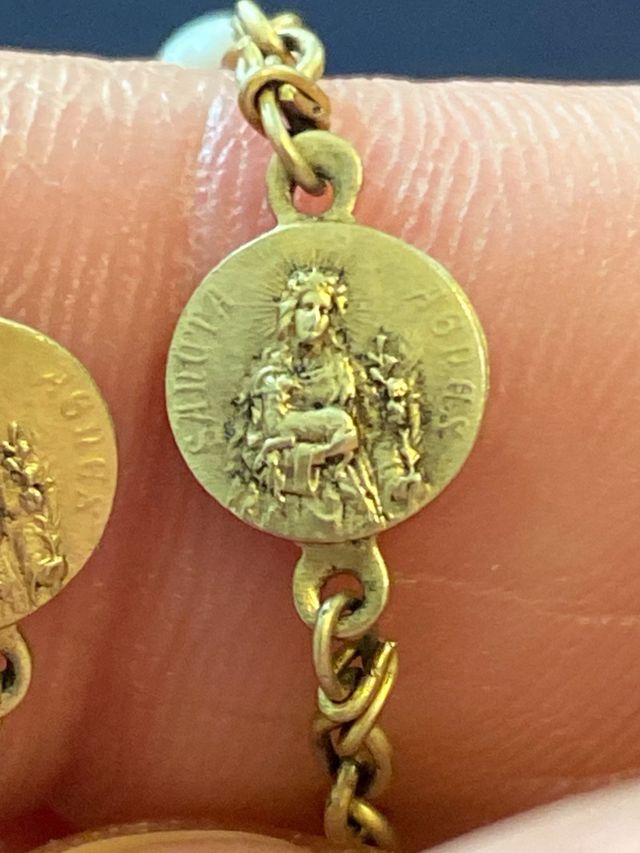 Rosario antico perla vintage