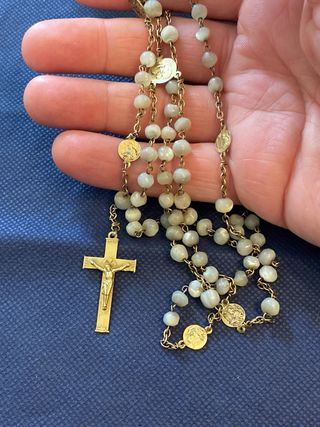 Rosario antico perla vintage