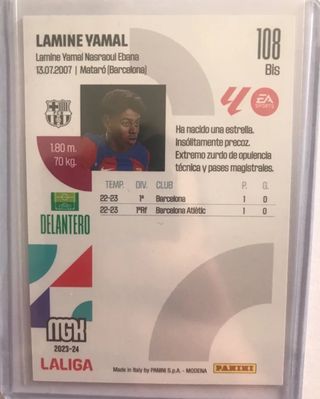 Cromo Lamine Yamal - Panini LaLiga