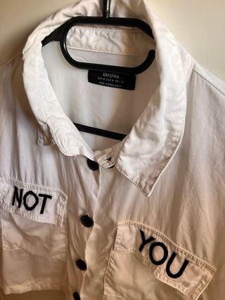 Camisa Bershka blanca 