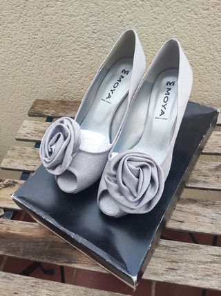 Zapatos raso con flor