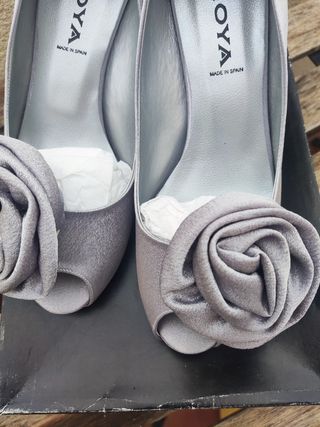 Zapatos raso con flor