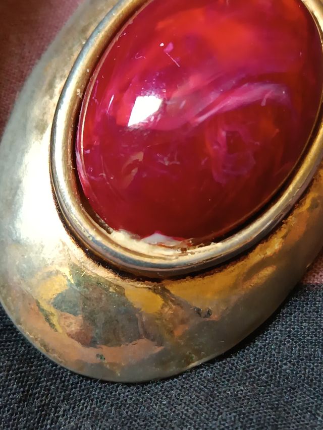 Pendientes vintage dorados años 70