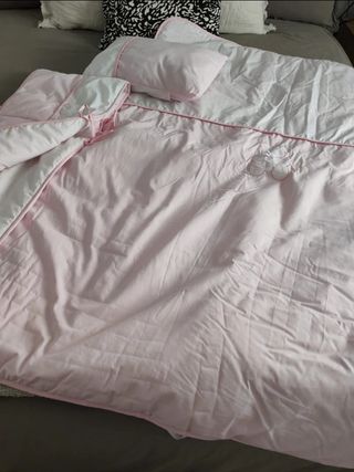 Nórdico cuna bebé, rosa