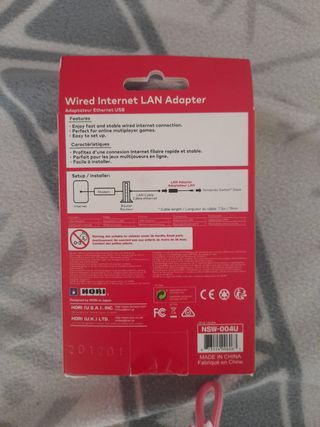 Lan adaptador nintendo switch