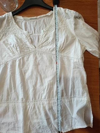Blusa cotone bianca bimba 11-12 anni