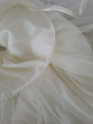 Cancán para vestido de novia, blanco roto